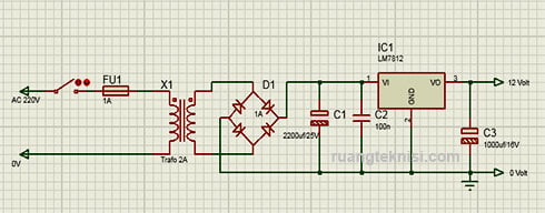 Skema power supply 12V