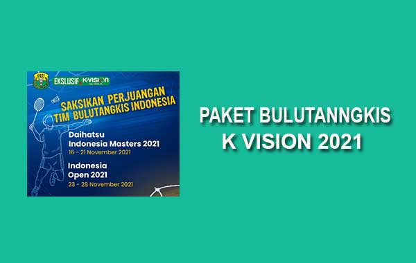 Paket bulutangkis k vision