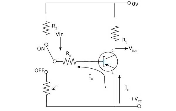 Transistor pnp sebagai saklar