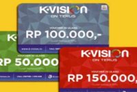 Cara beli voucher k vision lewat wa