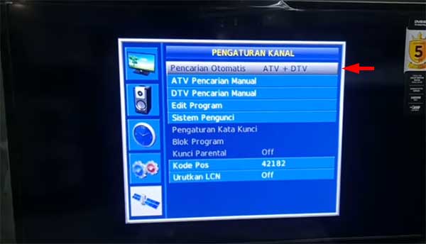 Polytron digital cara tv scan Cara Karaoke