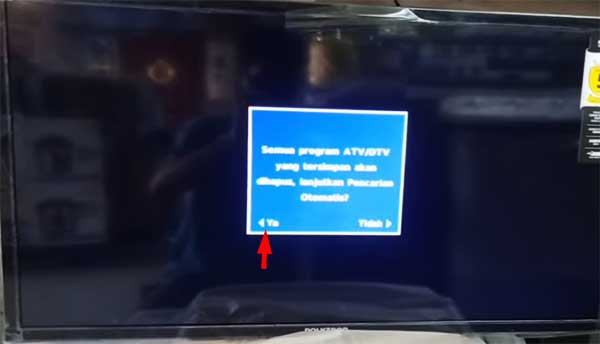 Cara setting tv digital polytron