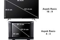 Ukuran tv 40 inch berapa cm