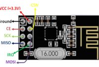 Bentuk modul wifi NRF24L01