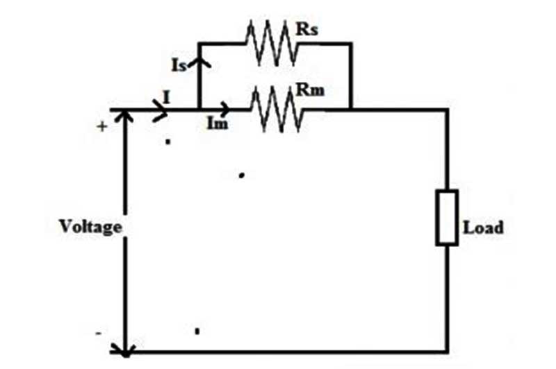 Diagram rangkaian resistor shunt