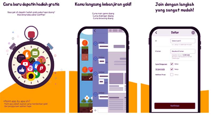 Aplikasi penghasil uang cashpop