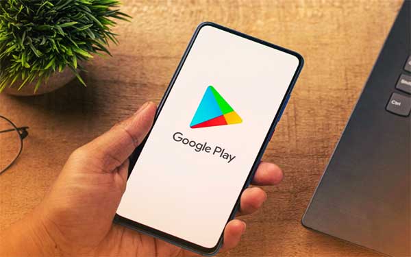 Cara mengupate play store