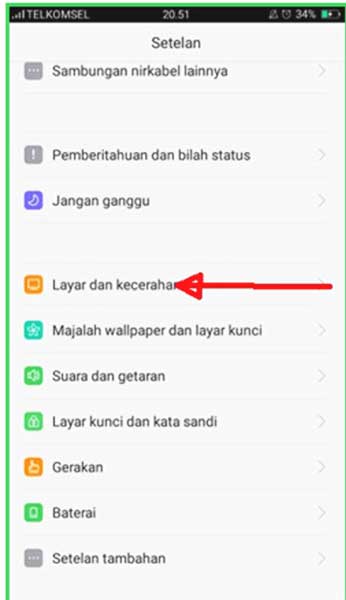 Cara pertama mengganti fonto hp oppo