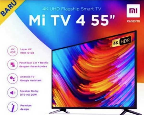 Tv 55 inch berapa cm